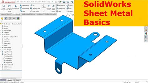 how to make sheet metal parts in solidworks 2018|solidworks sheet metal drawing pdf.